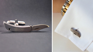 Illustration for article titled Dress to Kill (Or Just Prick) With a Set of Pocket Knife Cufflinks